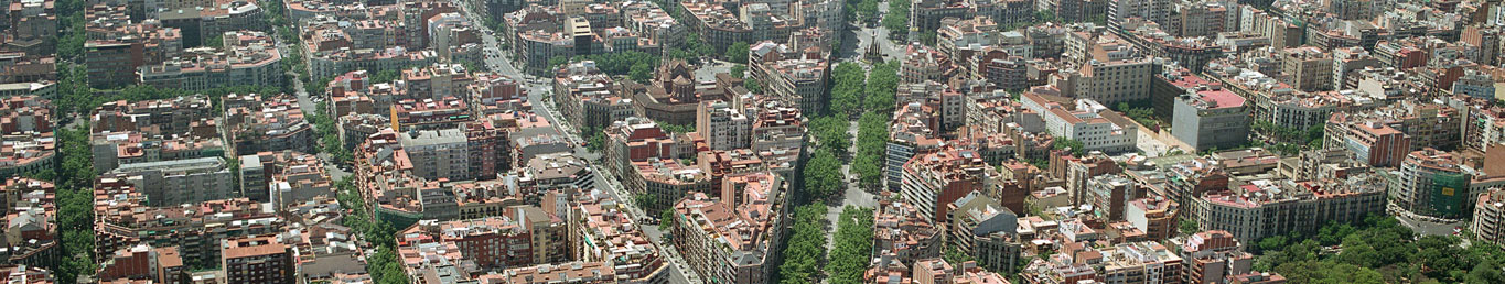 vista aérea de las calles de una ciudad